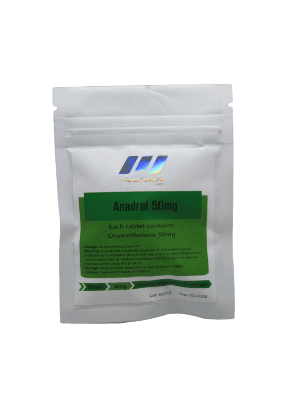 Anadrol 50 by Norma Pharma - 50 Tablets at 50mg Each Anadrol 50mg tablets by Norma Pharma for muscle growth, strength, and endurance.