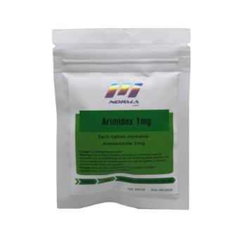 Arimidex Norma Pharma 50 tablets 1mg for estrogen control and performance enhancement.