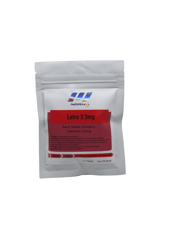 Letrozole by Norma Pharma - 50 Tablets at 2.5mg Each Letrozole by Norma Pharma: 50 Tablets of 2.5mg Aromatase Inhibitor