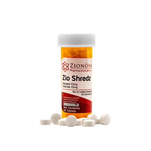 Zionova Zio Shredz - Albuterol and Yohimbine Stack for Rapid Fat Burning | Steroids Canada Zionova Zio Shredz - Powerful Fat-Burning Stack