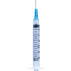 Pack of 10 syringes, 25 gauge with 3ml capacity for reliable injection use.